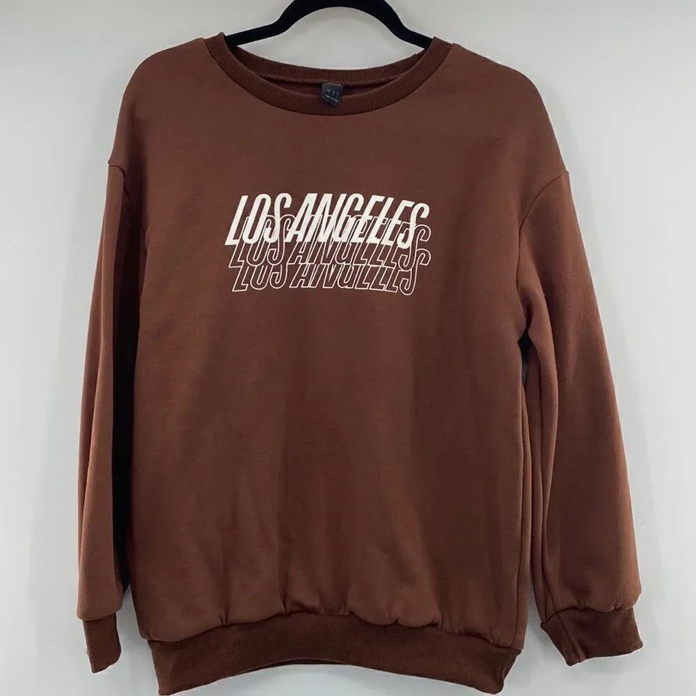 3for$20 SHEIN Brown Los Angels Sweater size: small